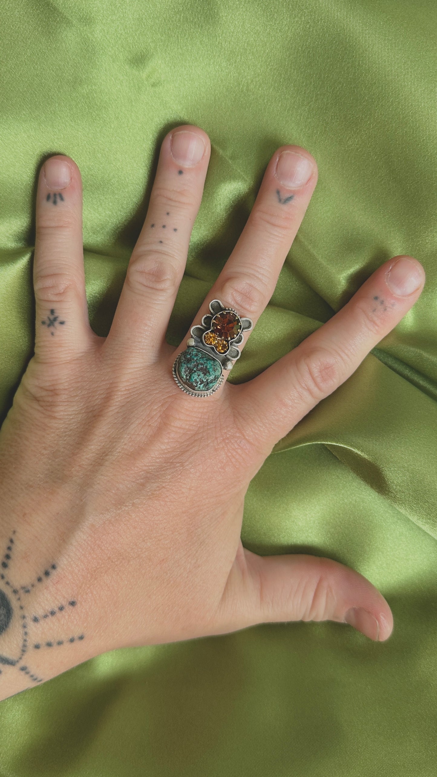 Sundown | Turquoise & Vintage Rhinestone Jewelry