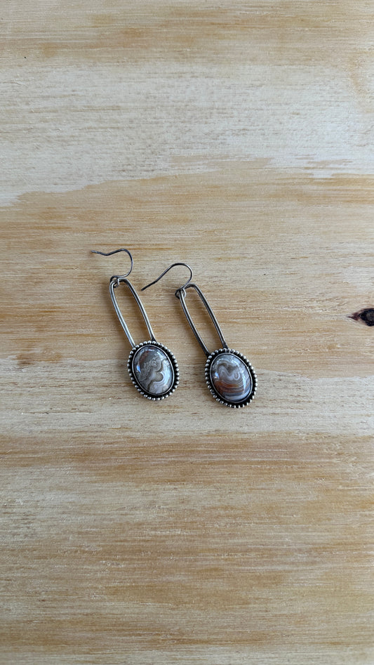 Outlaw Angel // Mexican Crazy Lace Earrings // Heavy Metal