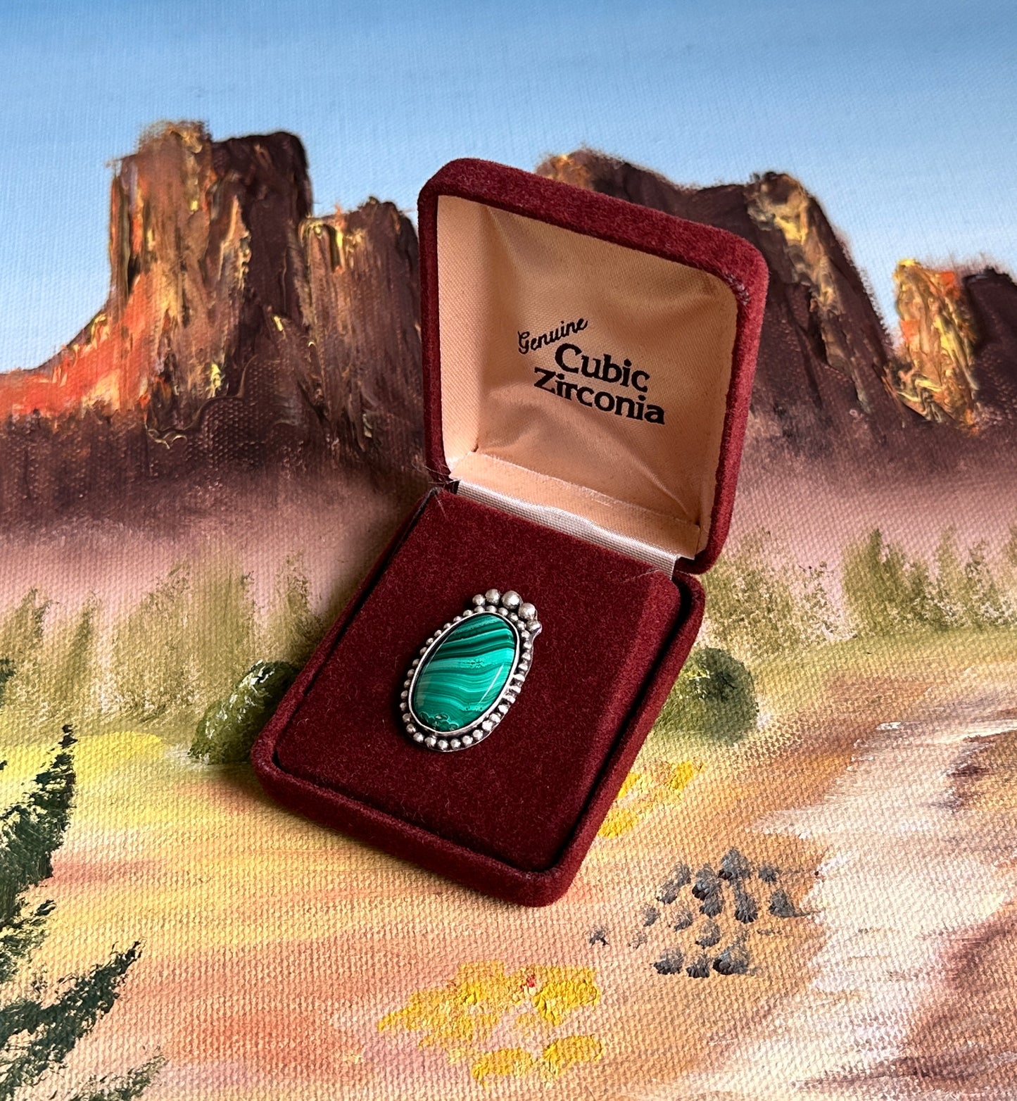 Green River | Malachite Statement Ring