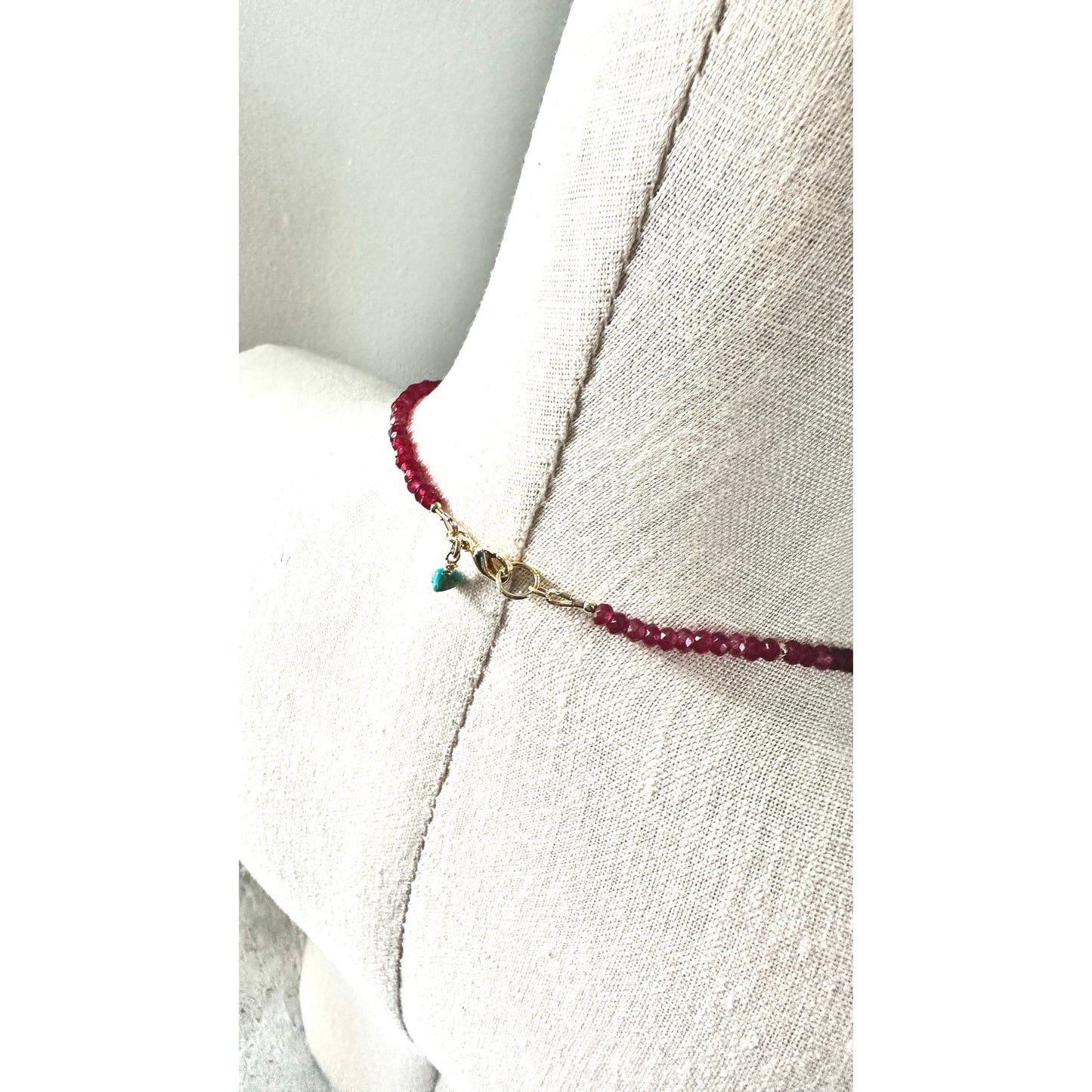 Garnet Fields Necklace | Garnet Statement Necklace
