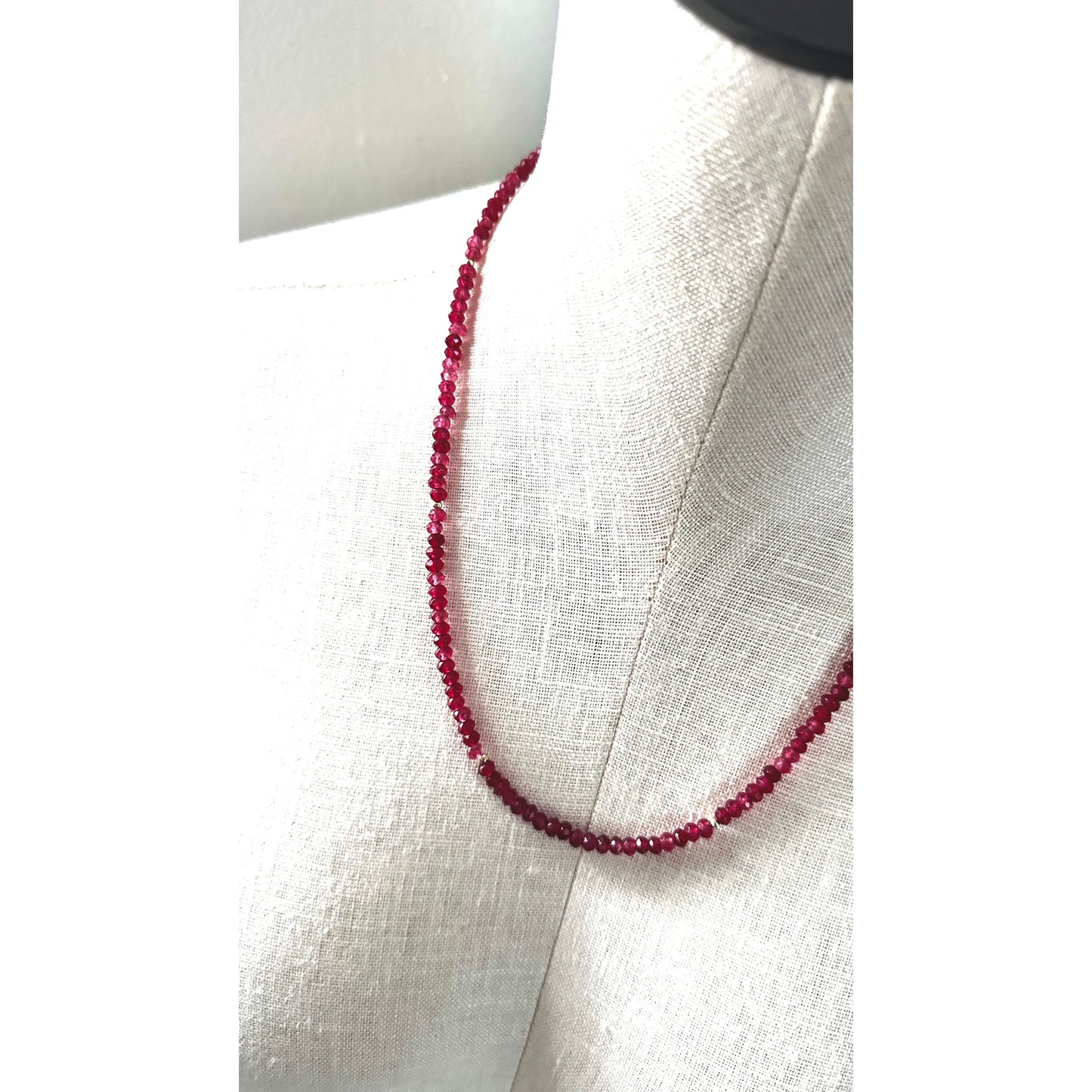 Garnet Fields Necklace | Garnet Statement Necklace