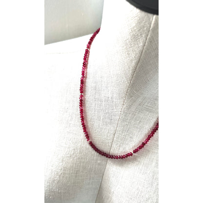 Garnet Fields Necklace | Garnet Statement Necklace