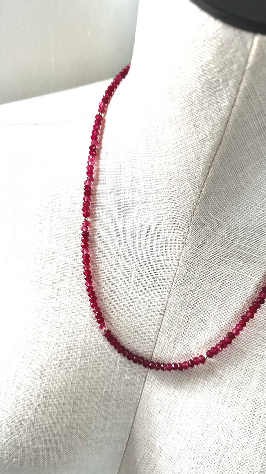 Garnet Fields Necklace