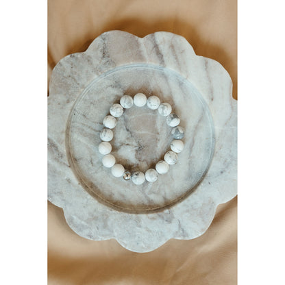 Cash Stacking Bracelet | 10mm Howlite Gemstone Bracelet