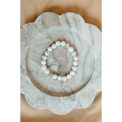 Hendrix Stacking Bracelet | 8mm Howlite Bracelet