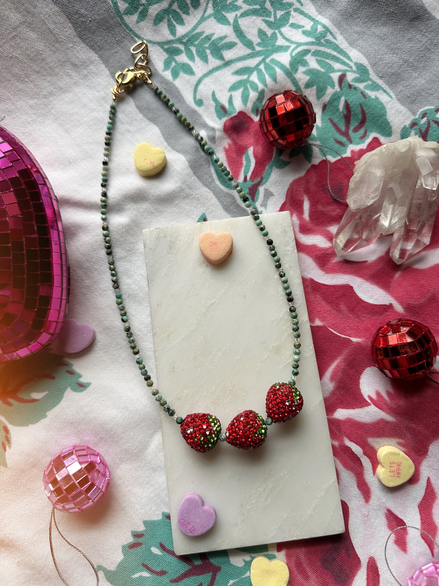 Strawberry Wine Necklace