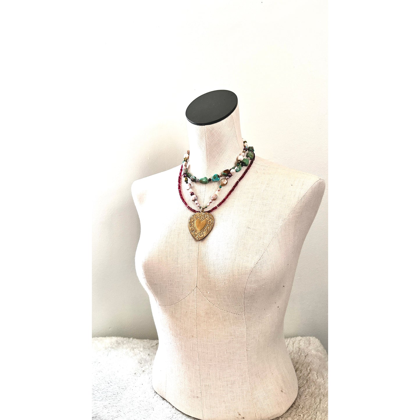 Garnet Fields Necklace | Garnet Statement Necklace