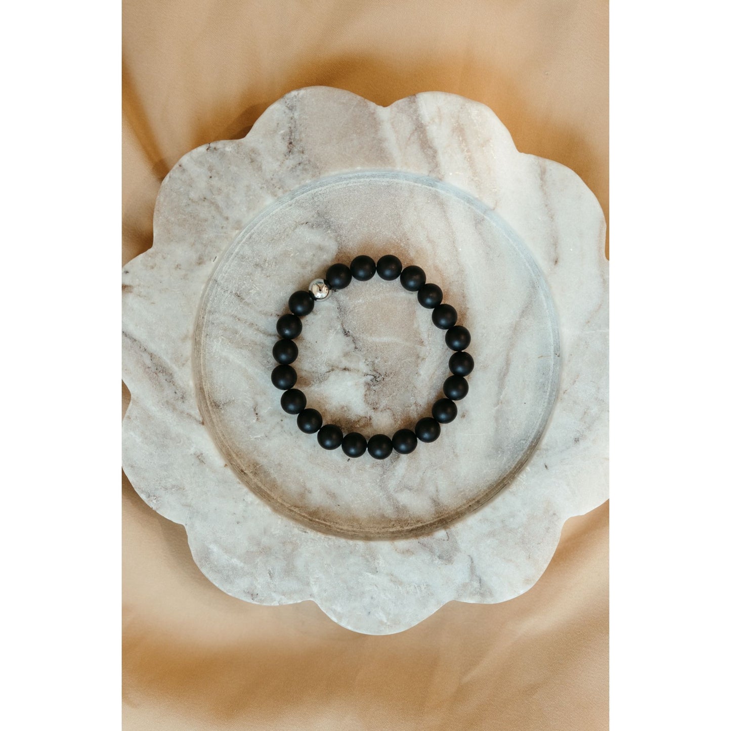 Hendrix Stacking Bracelet | 8mm Onyx Gemstone Bracelet