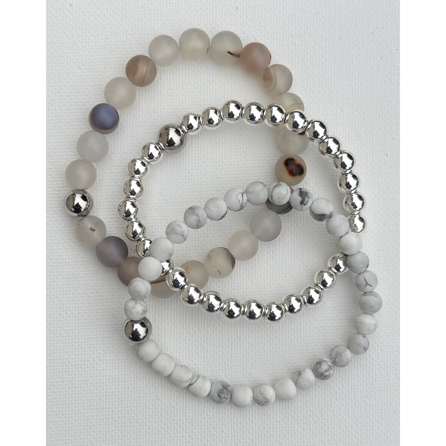 lay flat of 3 bracelets